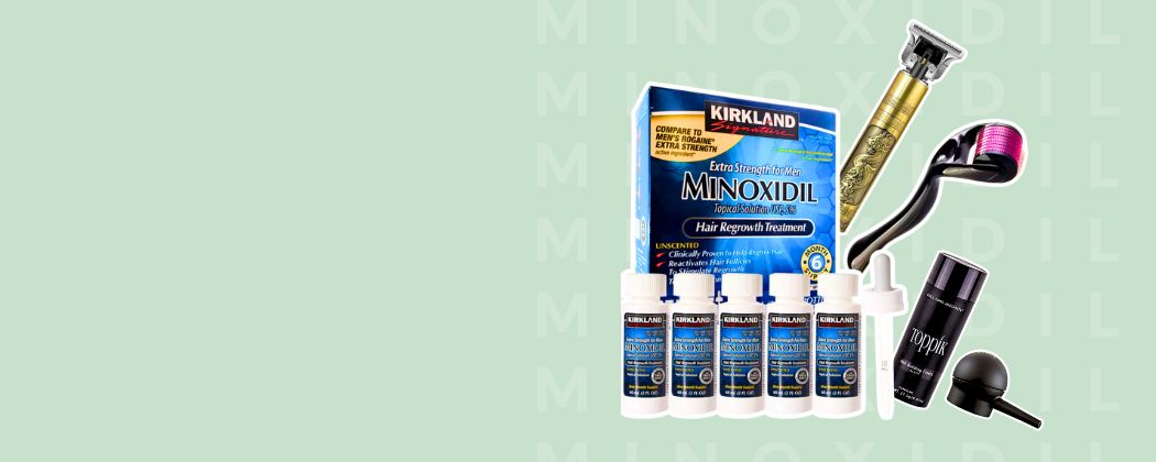 Tratamento para Barba Minoxidil Dermaroller Toppik AvanteMark 3