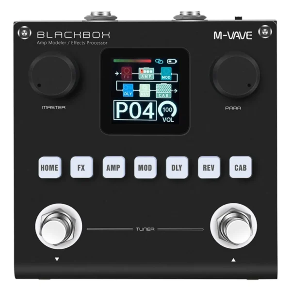 Pedal Blackbox M-vave + Super Pack IR Bônus para Guitarra, Violão e Baixo