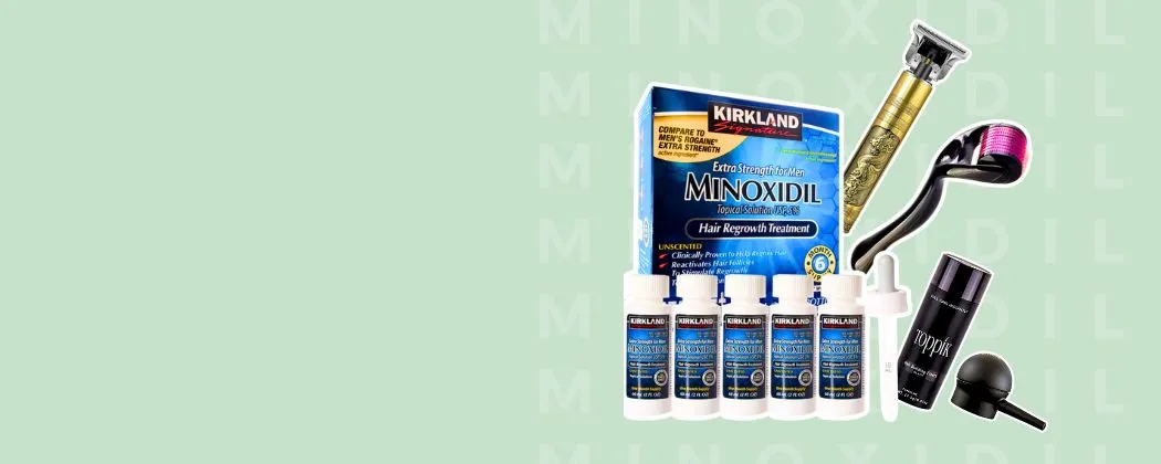 Tratamento para Barba Minoxidil Dermaroller Toppik AvanteMark 3