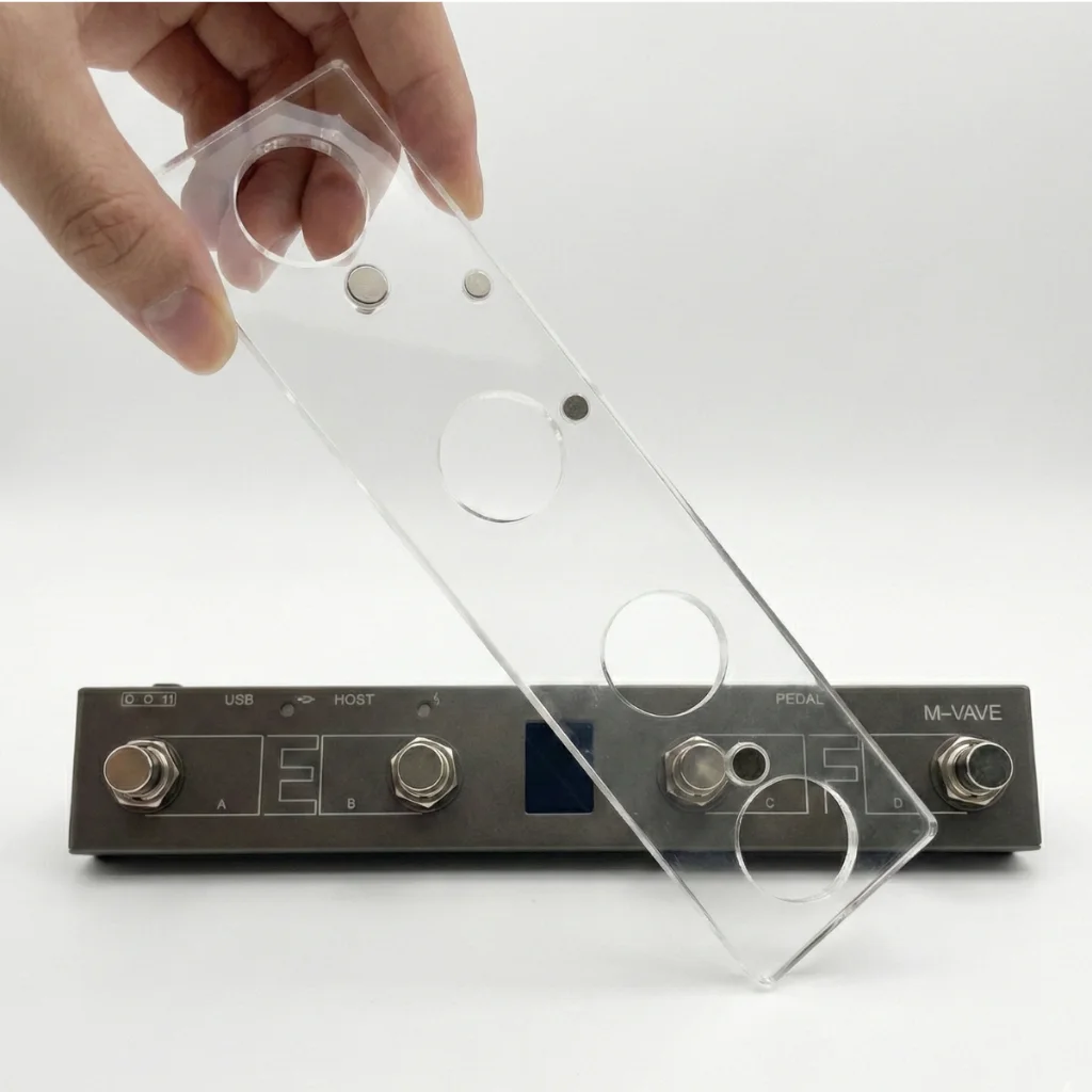 Proteção Acrílico Chocolate Plus Mvave Pedaleira com Ímãs de fixação - Imagem 5