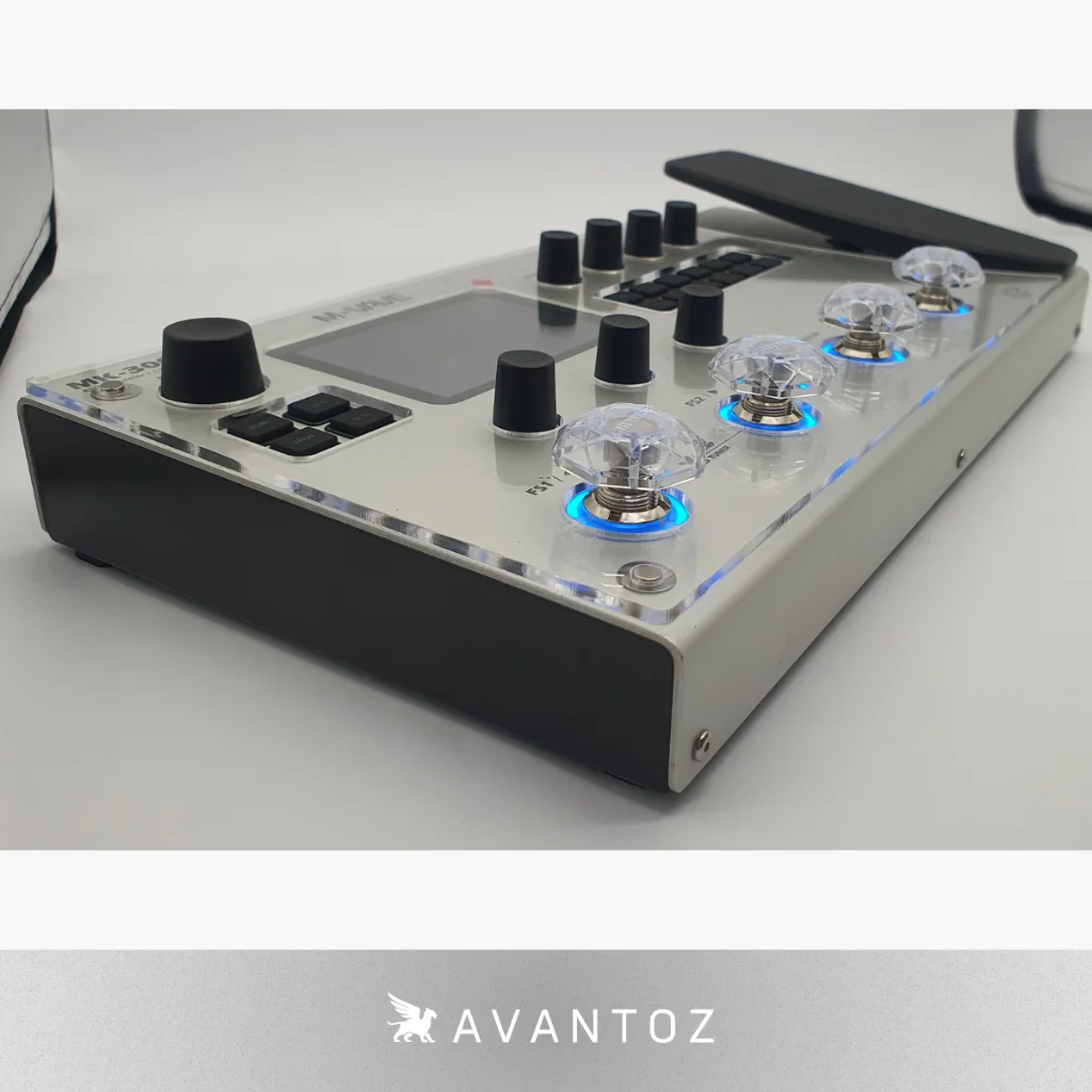 Proteção Acrílico MK300 Mvave Pedaleira com Ímãs de fixação - Imagem 3