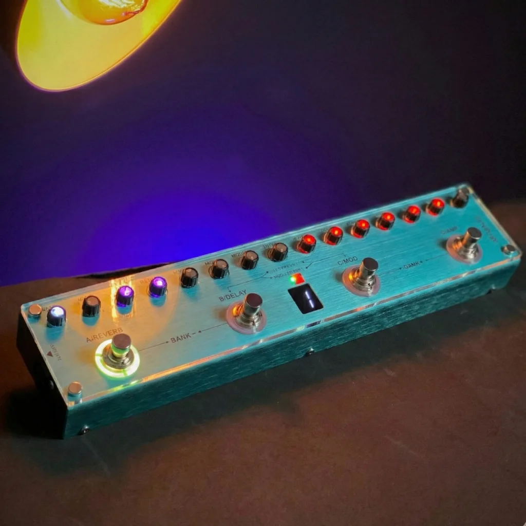 Proteção Acrílico Tank G e Tank B Mvave Pedaleira com Ímãs de fixação - Imagem 2